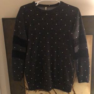 Black polka dot tunic with pockets!